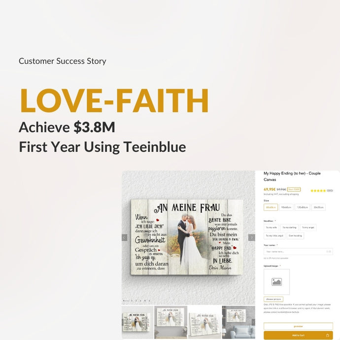 [Customer Success Story] How Love & Faith Achieved $3.8M in the First Year with Teeinblue