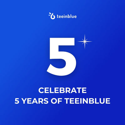 Celebrating 5 Years: Teeinblue's Journey of Empowering Stores with Personalized Products