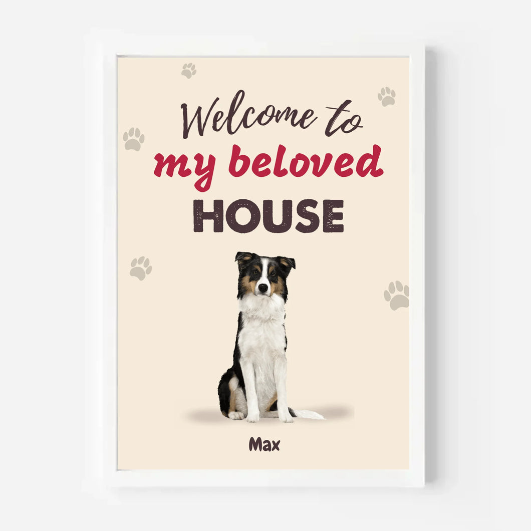 Welcome to Our House Personalized Canvas Demo