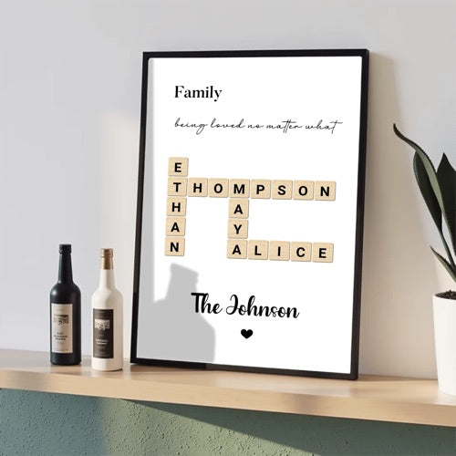 Scrabble name art